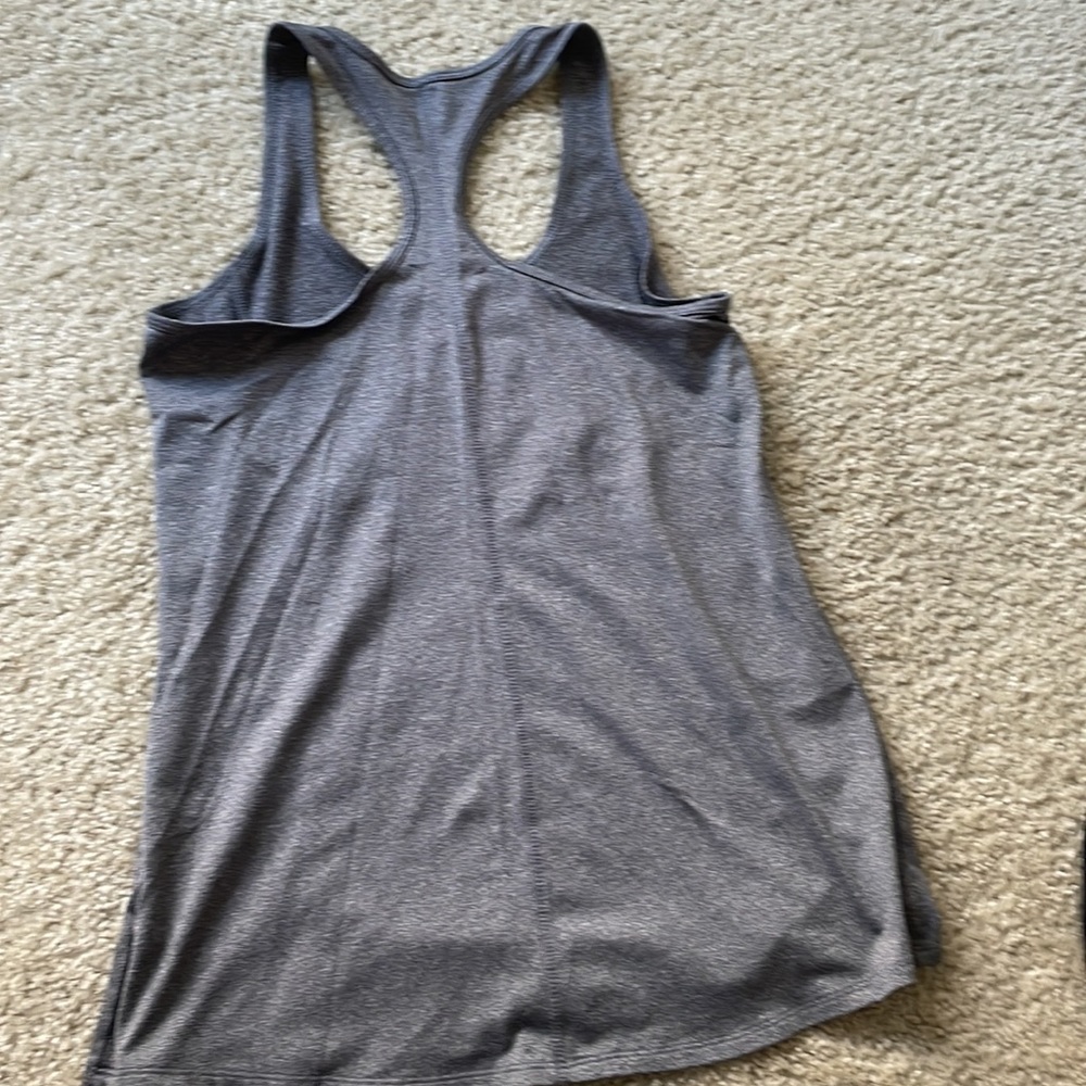 Grey Racerback Tank - Picture 2 of 2